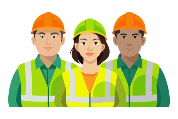 Industrial Workers Vector Art: AI & EPS Collection for Creators
