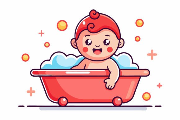 Kid Having Bath: The Multi‑Layered Appeal of Professional AI EPS Illustration Sets