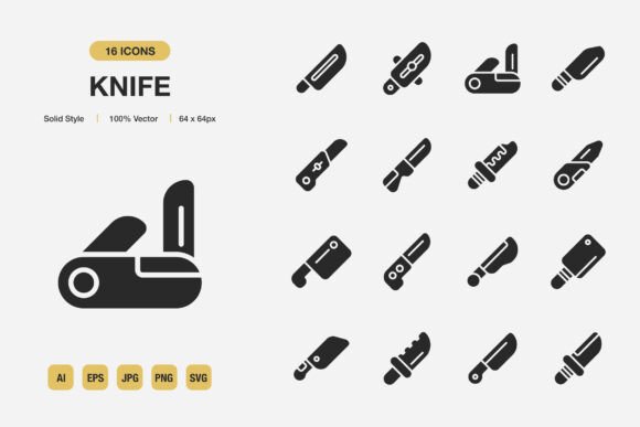 Mastering Visual Communication with Knife Solid Icons
