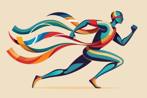 Sport and Competition Concept: Evaluating the AI EPS Illustration Collection